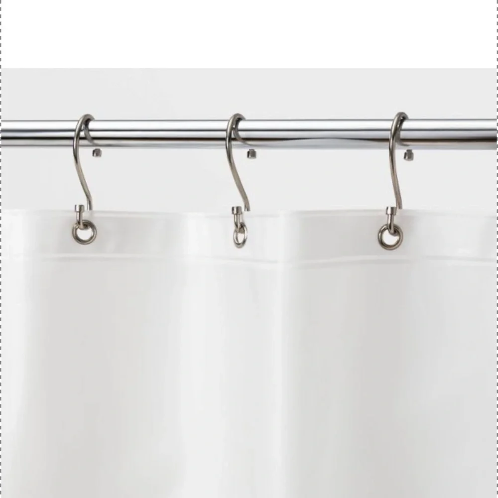 Made By Design 2-Pack PEVA Medium Weight Shower Liner Frosted